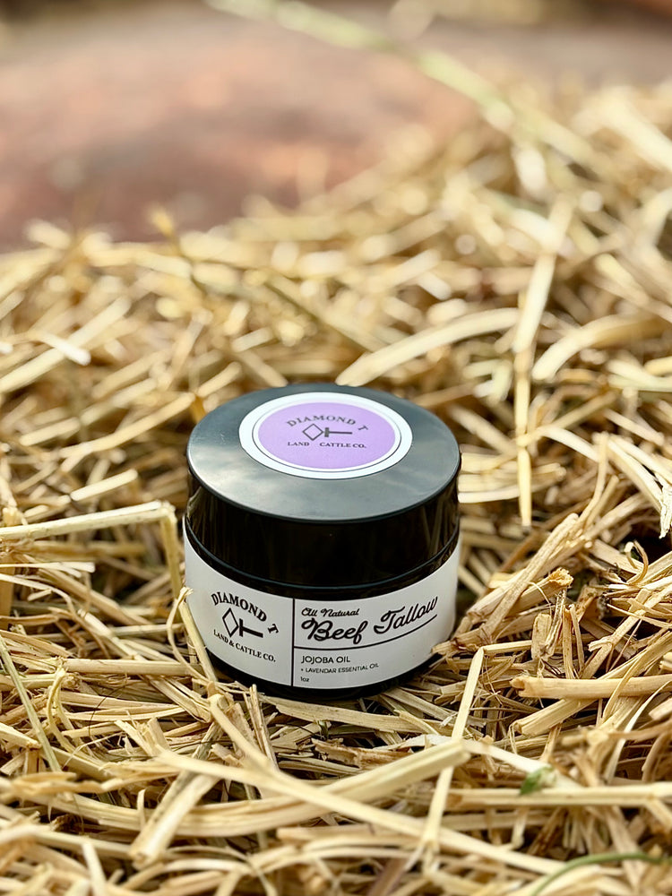 All Natural Finished Beef Suet Tallow Cream-Lavender