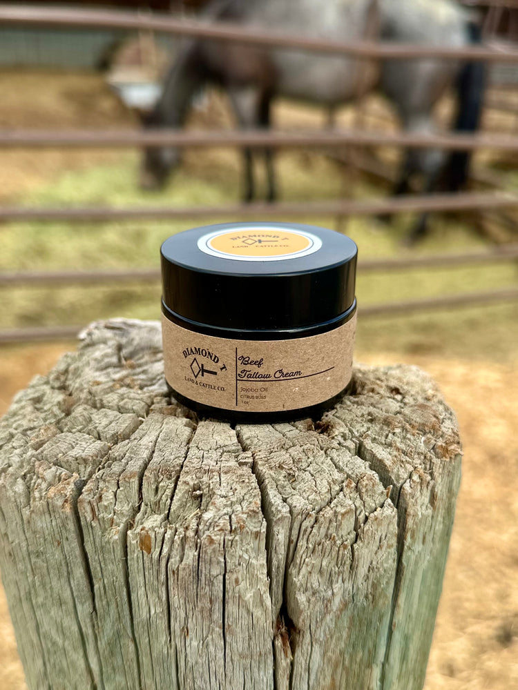 100% Grass Fed Beef Suet Tallow Cream-Citrus Bliss
