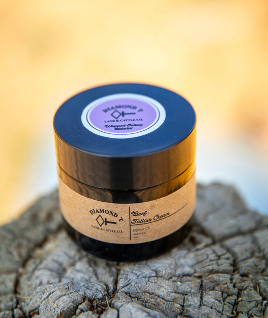 100% Grass Fed Beef Suet Whipped Tallow-Lavender