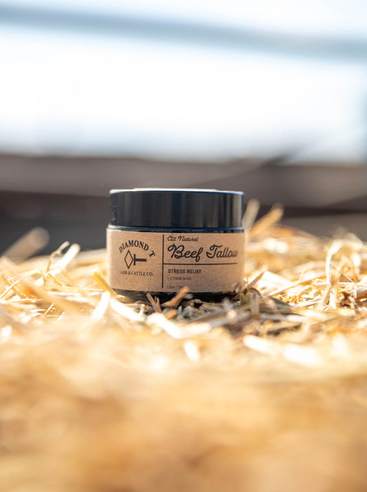 100% Grass Fed Beef Suet Pure Tallow-Citrus Bliss